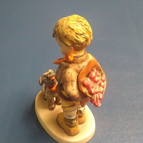 Vintage Goebel Hummel Charming Boy and Dog Figurine Cottagecore Grandmacore - Picture 2 of 7
